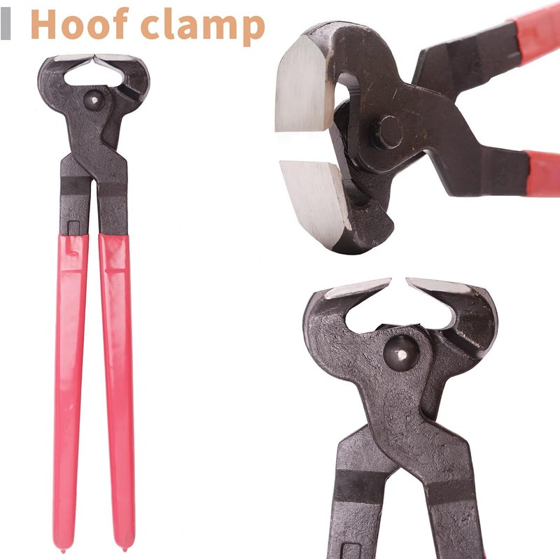 Long River Horse Farrier Hoof Tool Kit（7 Piece） with Carry Bag Horse Equine Metal Shears Farriers Hoof Nipper Cutter Handle Knife Stable Supplies Professional Hoof Trimming Tools - Image 4